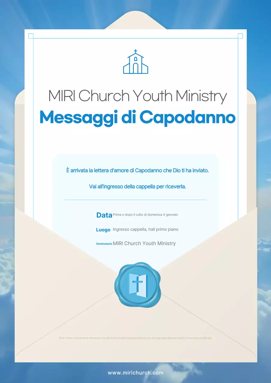 Guida semplice al servizio di Capodanno in blu