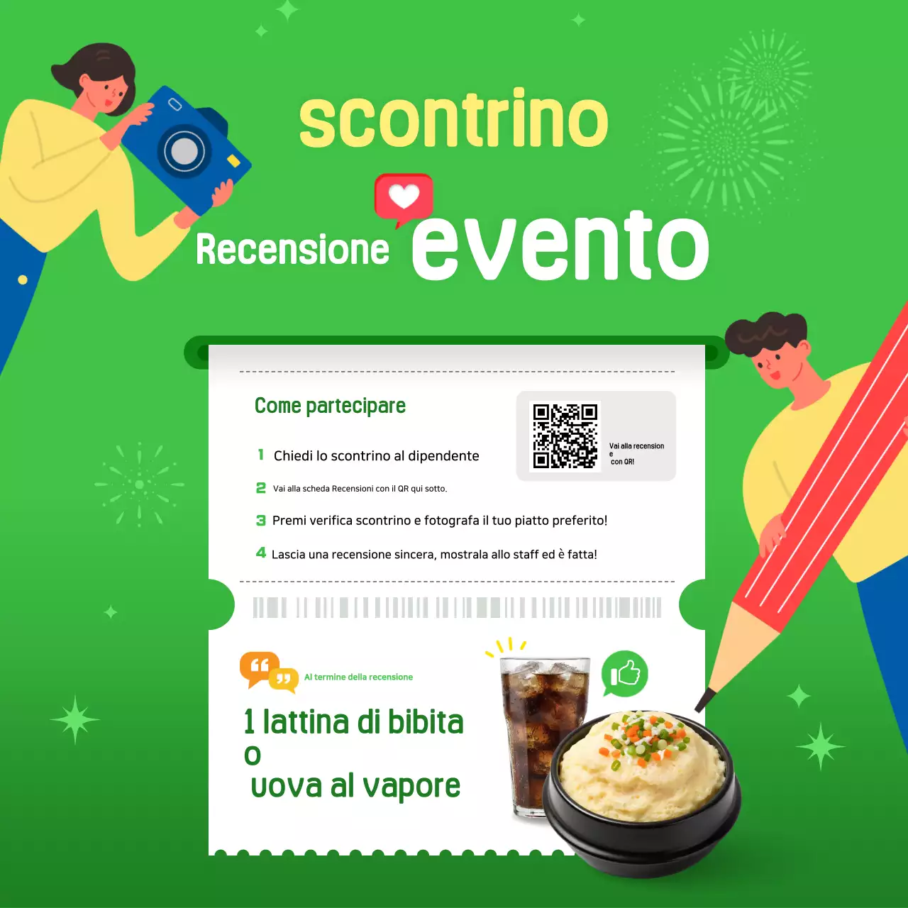 Promozione dell'evento di revisione Green Pop