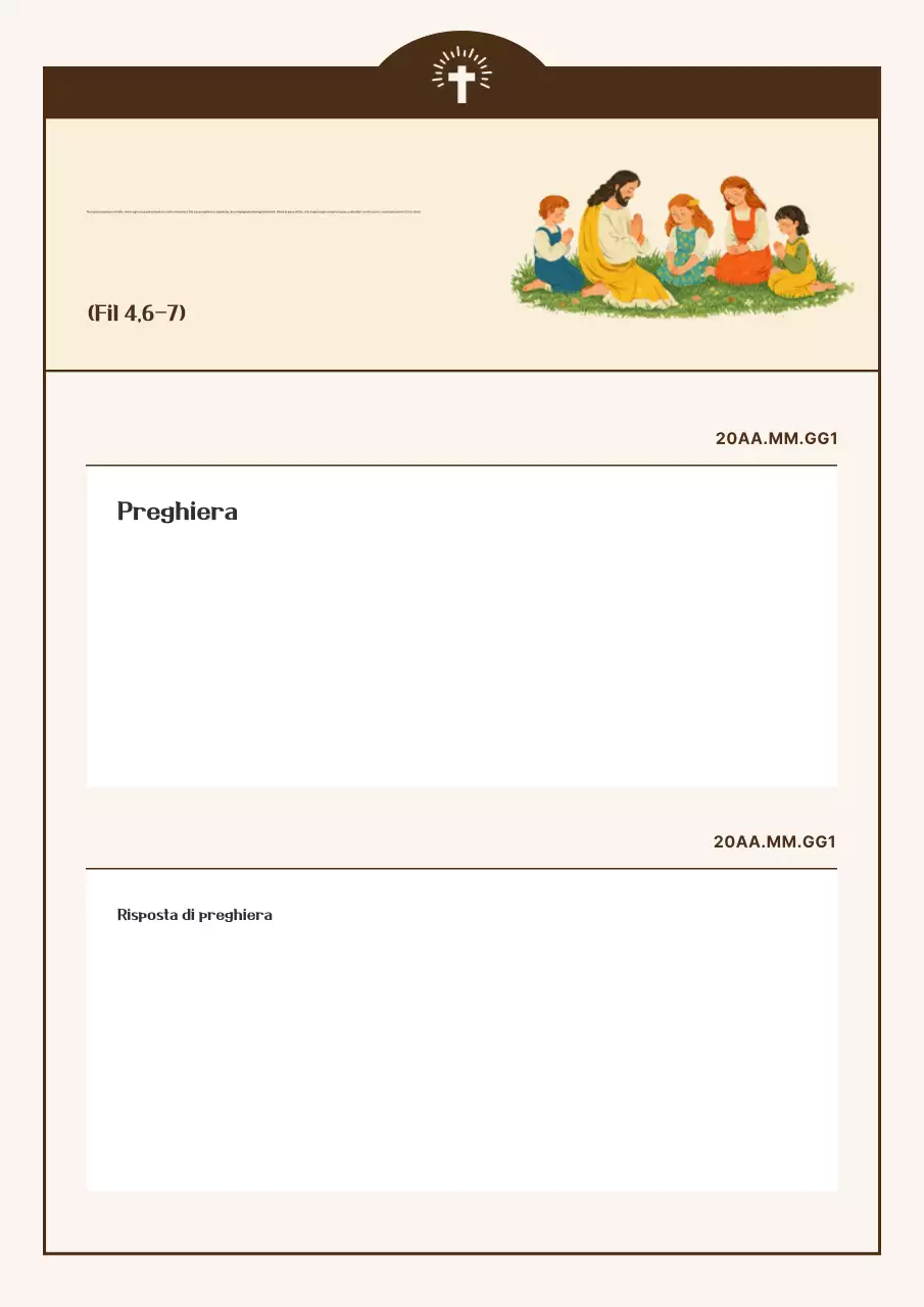 Una raccolta di pagine di diario religiose e di fede cristiana classiche della Marina.