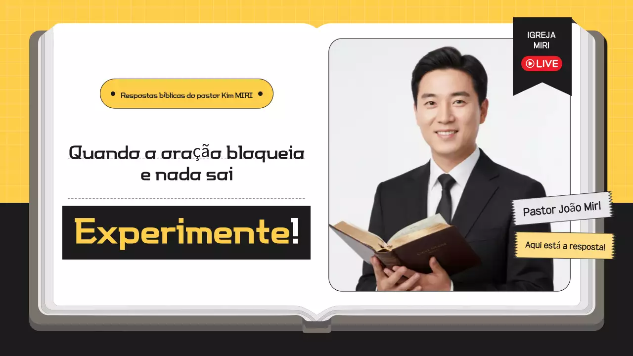 Guia de Oração Amarelo Limpo