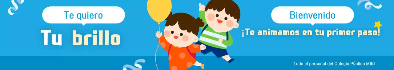 Lindos niños de color azul cielo animando