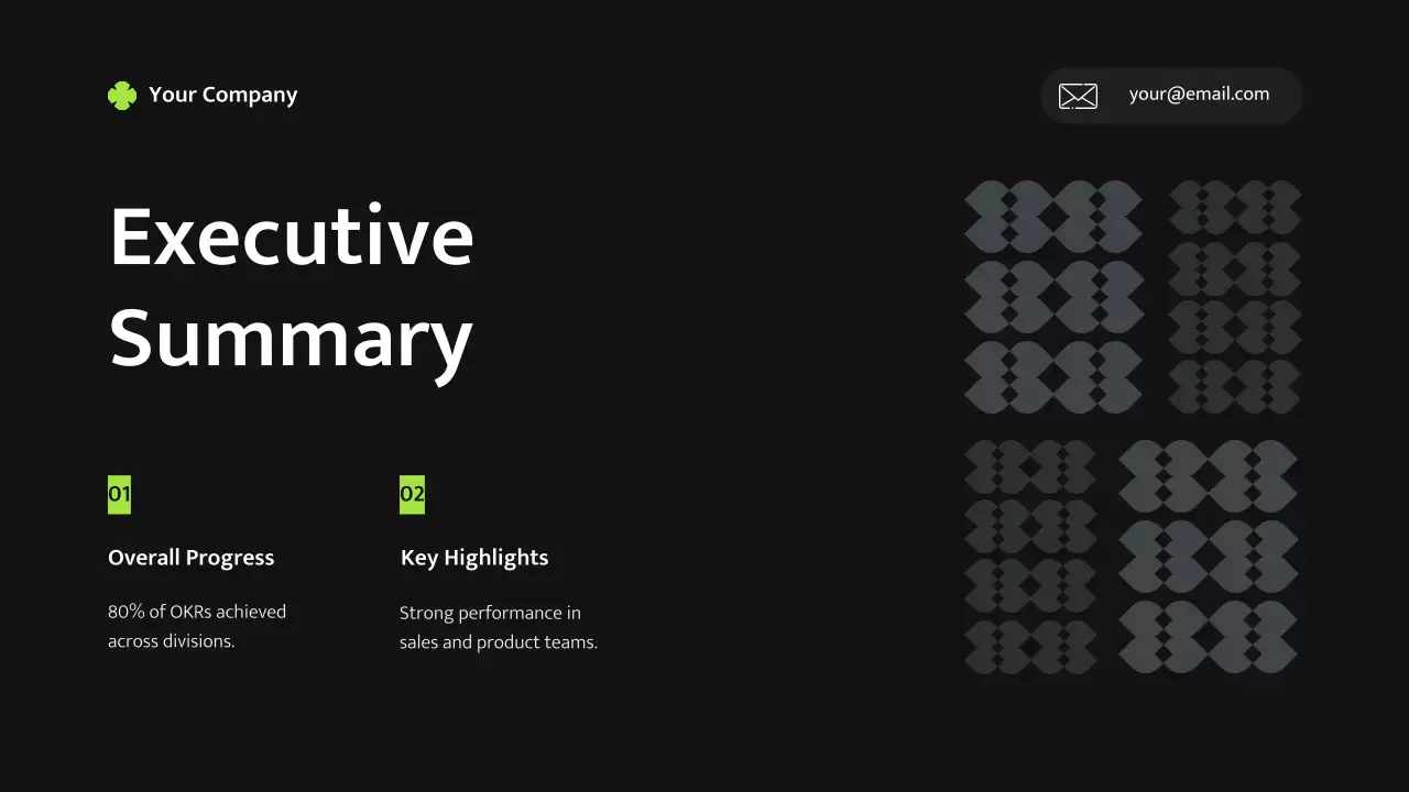 Kế hoạch kinh doanh hiện đại màu đen