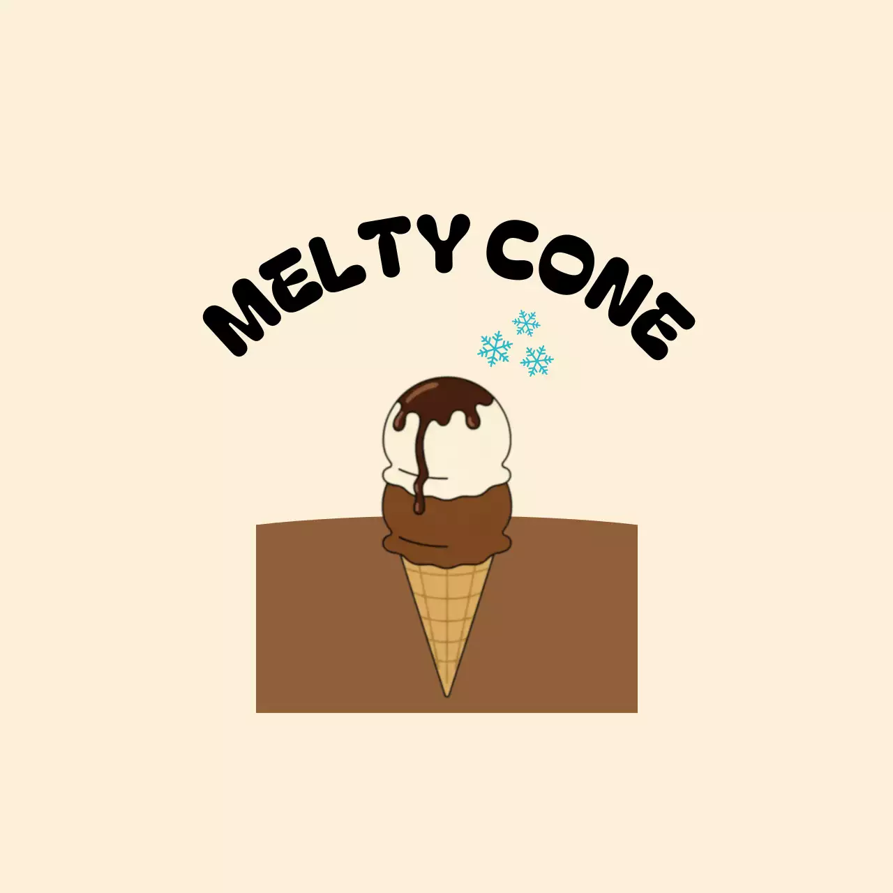 베이지 심플 아이스크림 홍보