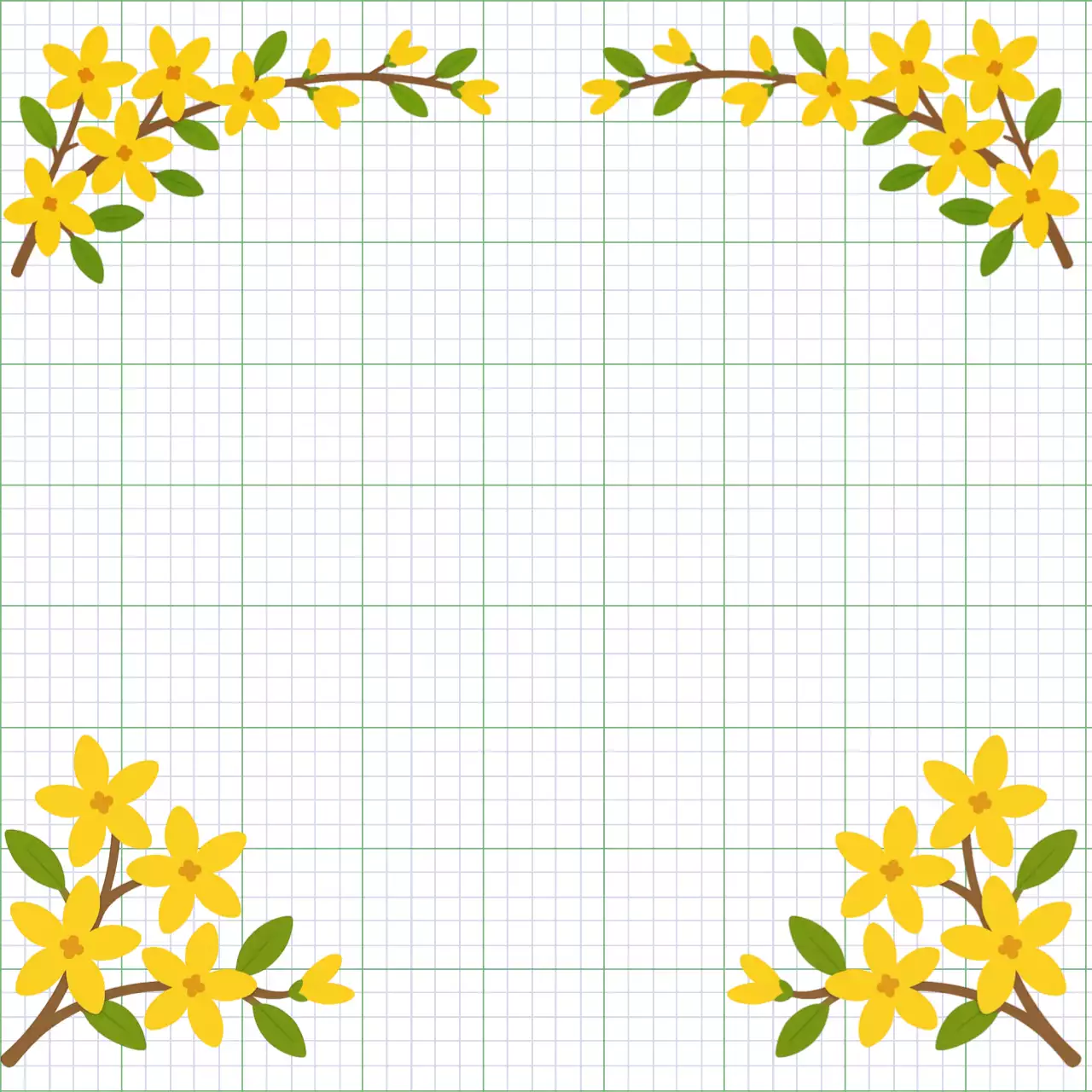 노랑 심플 개나리 노트