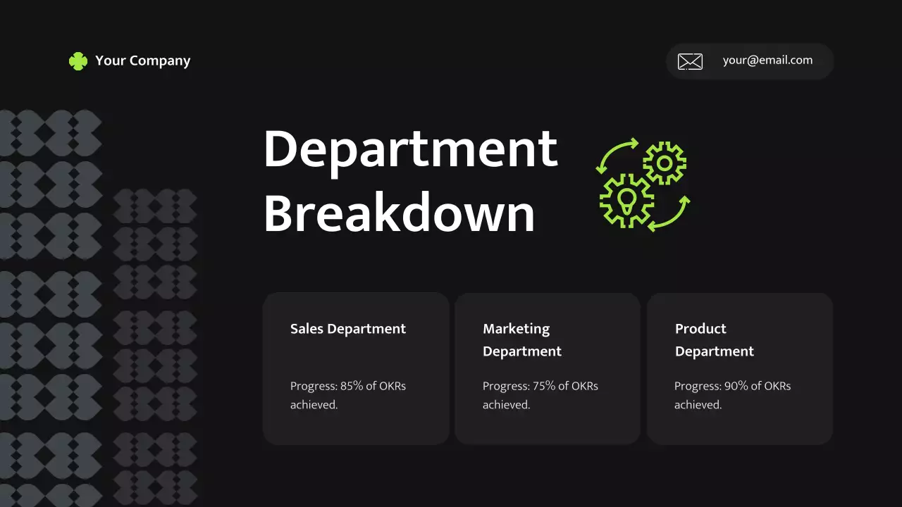 Kế hoạch kinh doanh hiện đại màu đen