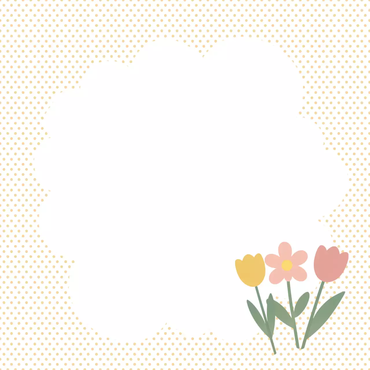 베이지 심플 꽃 노트