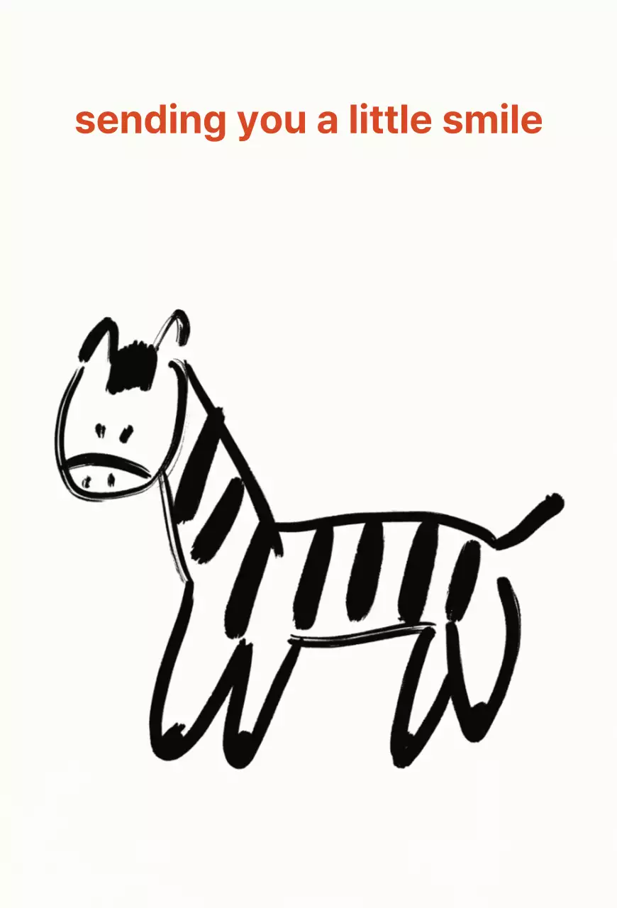 검정 심플 얼룩말