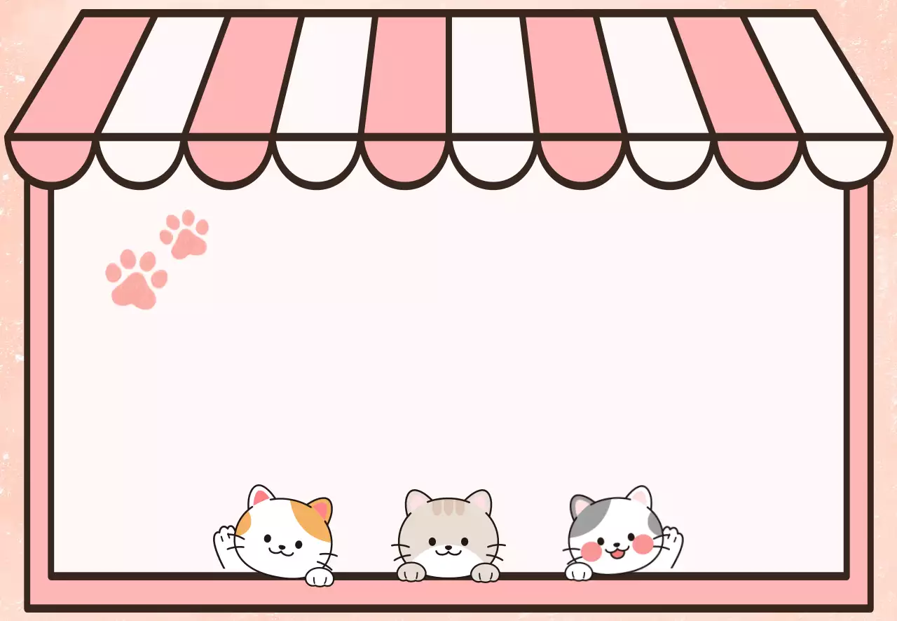 핑크 아기자기한 동물 스티커