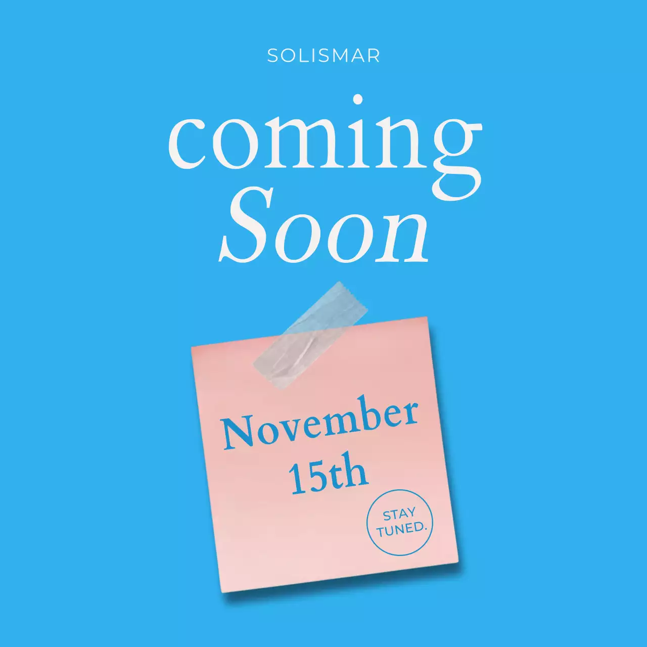 Blue Modern Event Notice Social Media Square