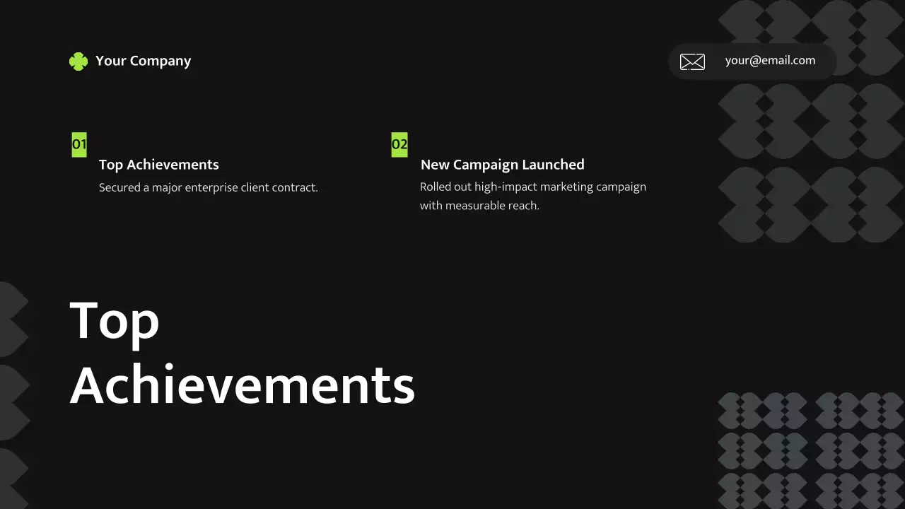 Kế hoạch kinh doanh hiện đại màu đen