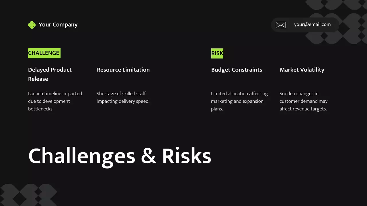 Kế hoạch kinh doanh hiện đại màu đen