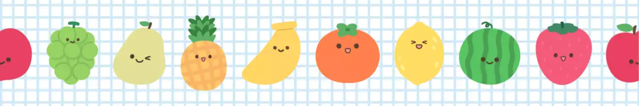 귀여운 과일 캐릭터
