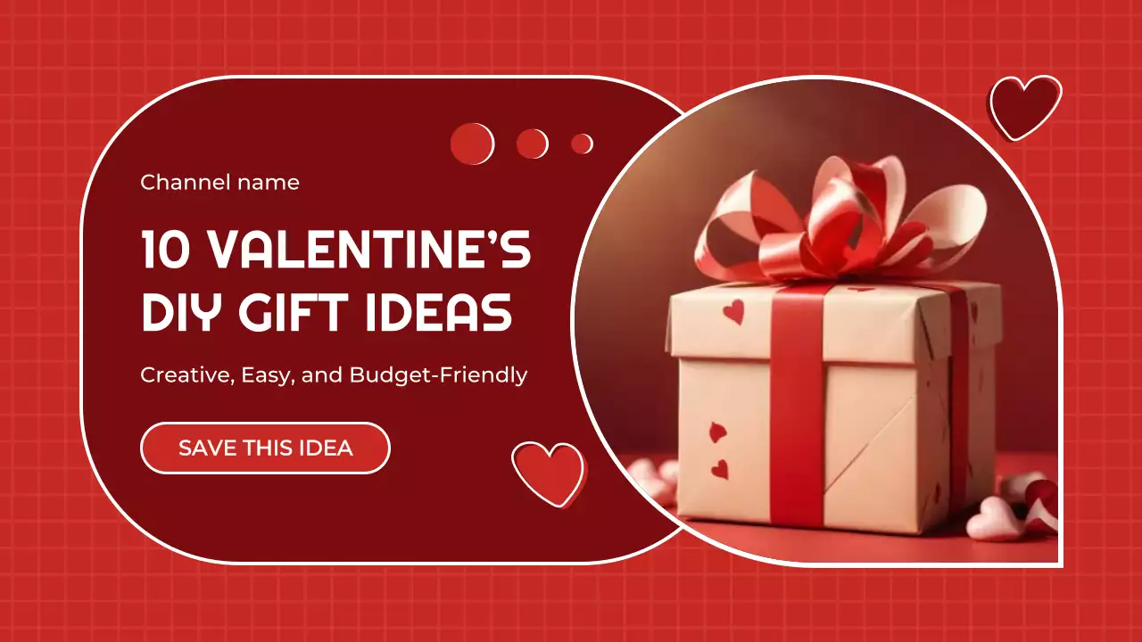 빨강 심플 선물 기획