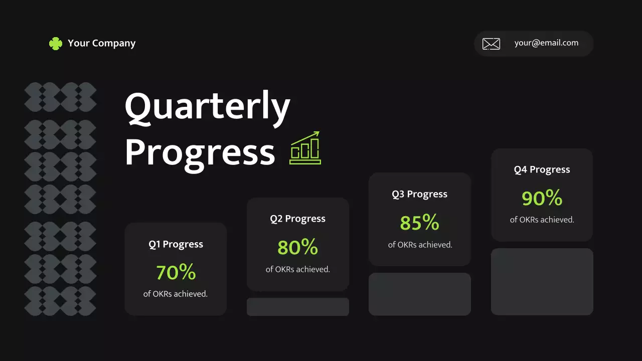 Kế hoạch kinh doanh hiện đại màu đen