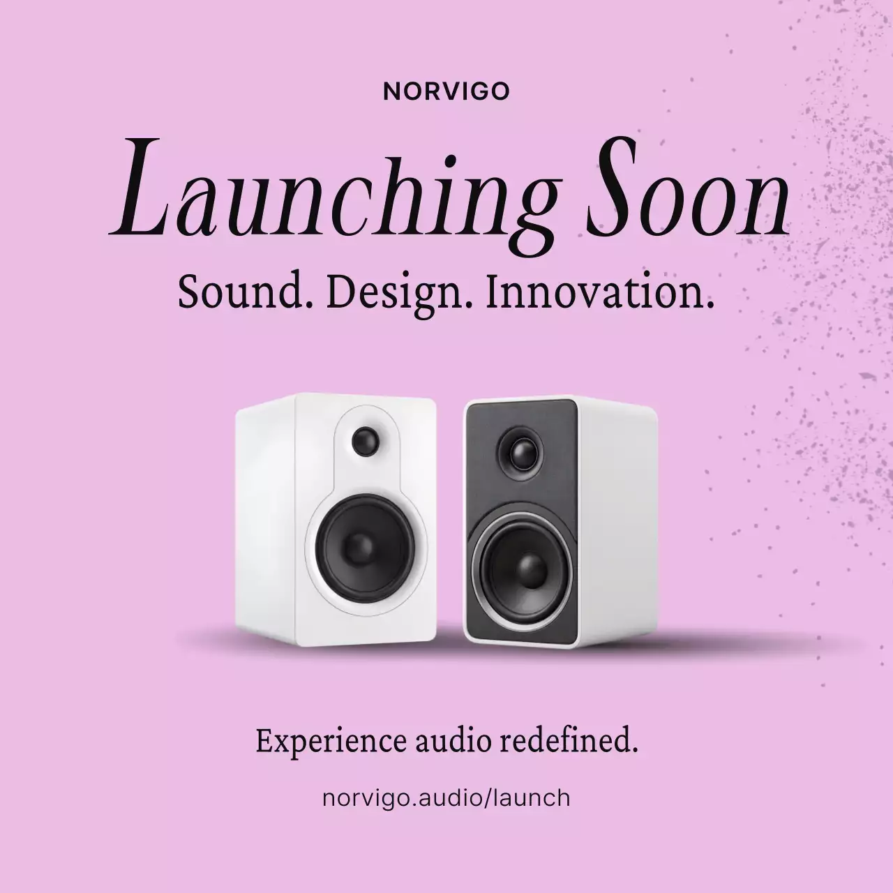 Pink Modern Audio Promotion Social Media Square