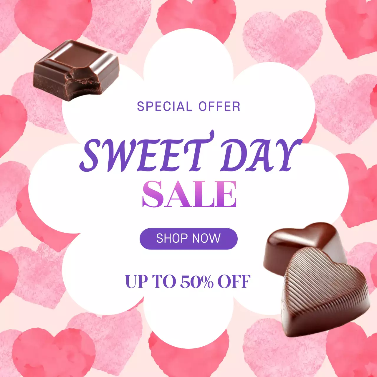 핑크 팝아트 세일 프로모션