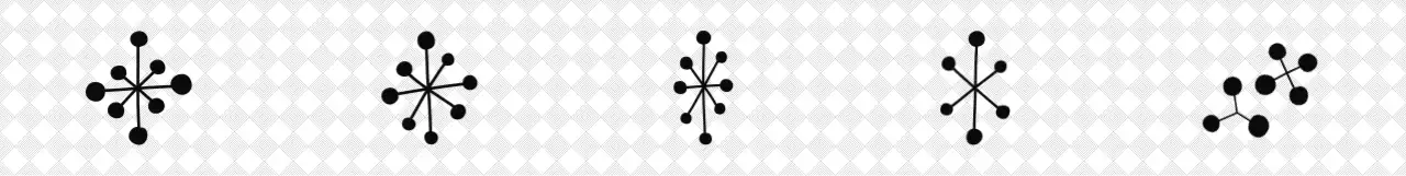 회색과 검정색 모던 도트 포장용