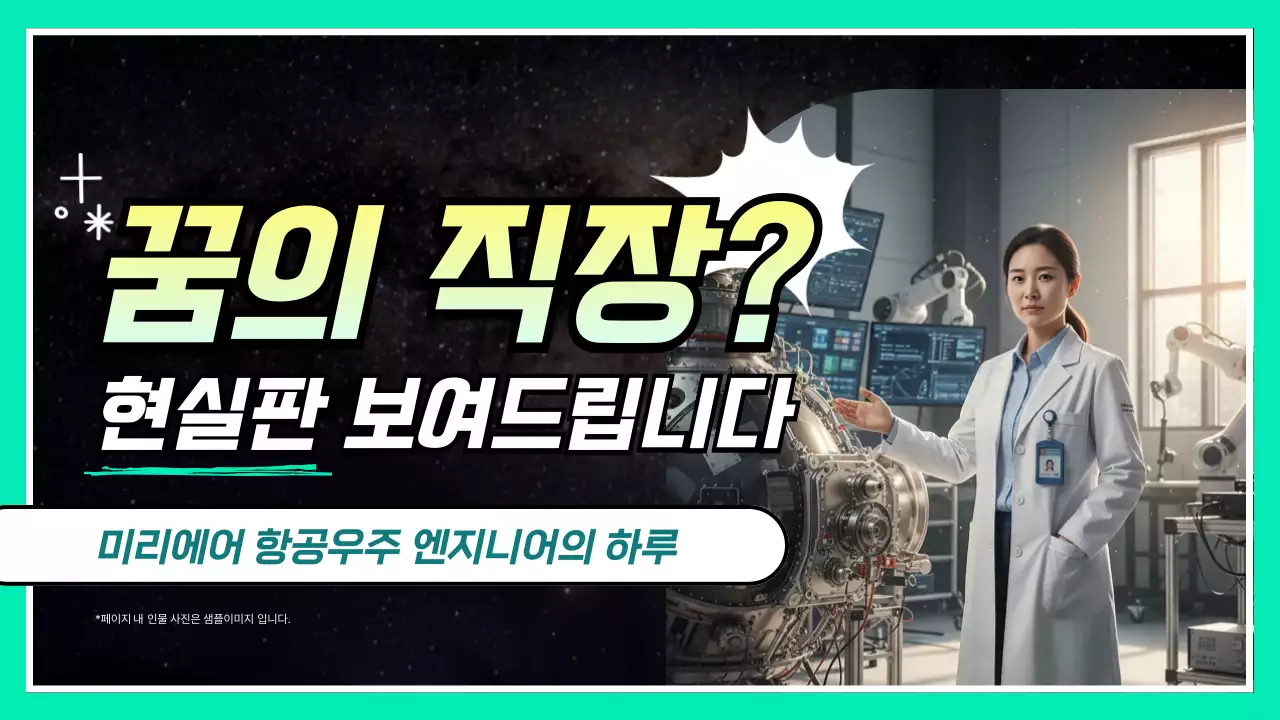 민트 모던 직장 생활 광고