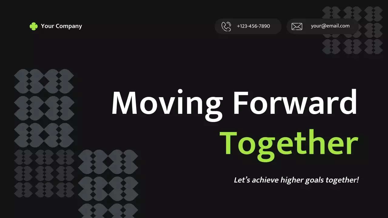 Kế hoạch kinh doanh hiện đại màu đen