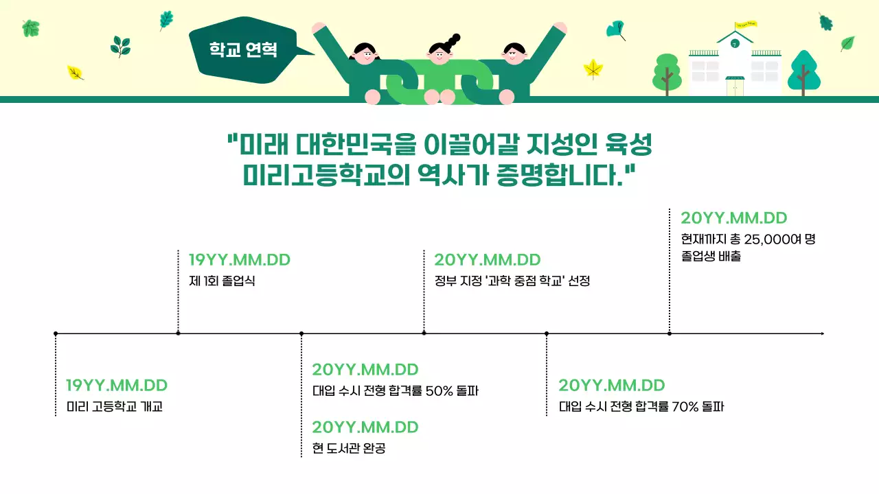 그린 심플 교육 입학 설명회