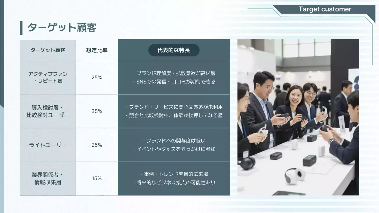 青 モダン イベント 企画書