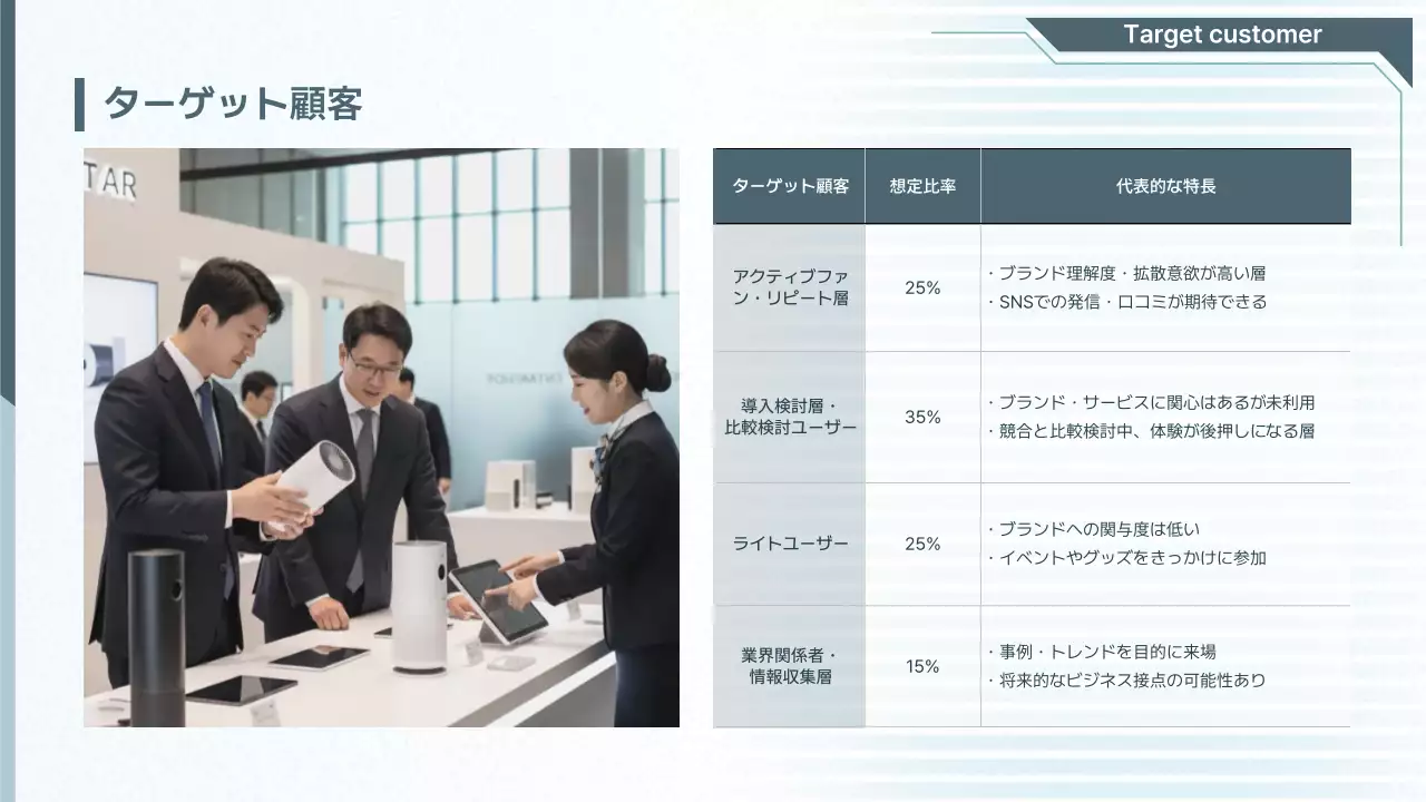 青 モダン イベント 企画書