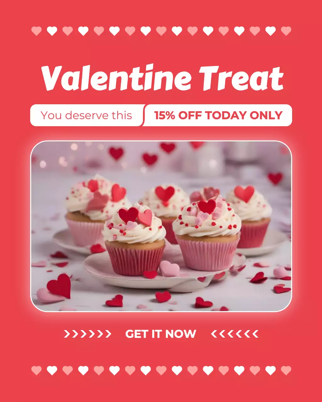 빨강 팝 디저트 할인 행사