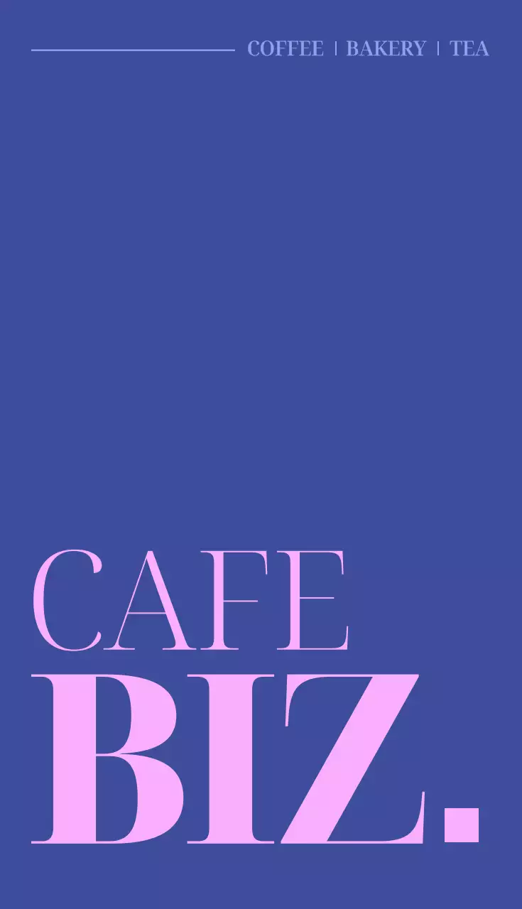 파랑 모던 카페 홍보