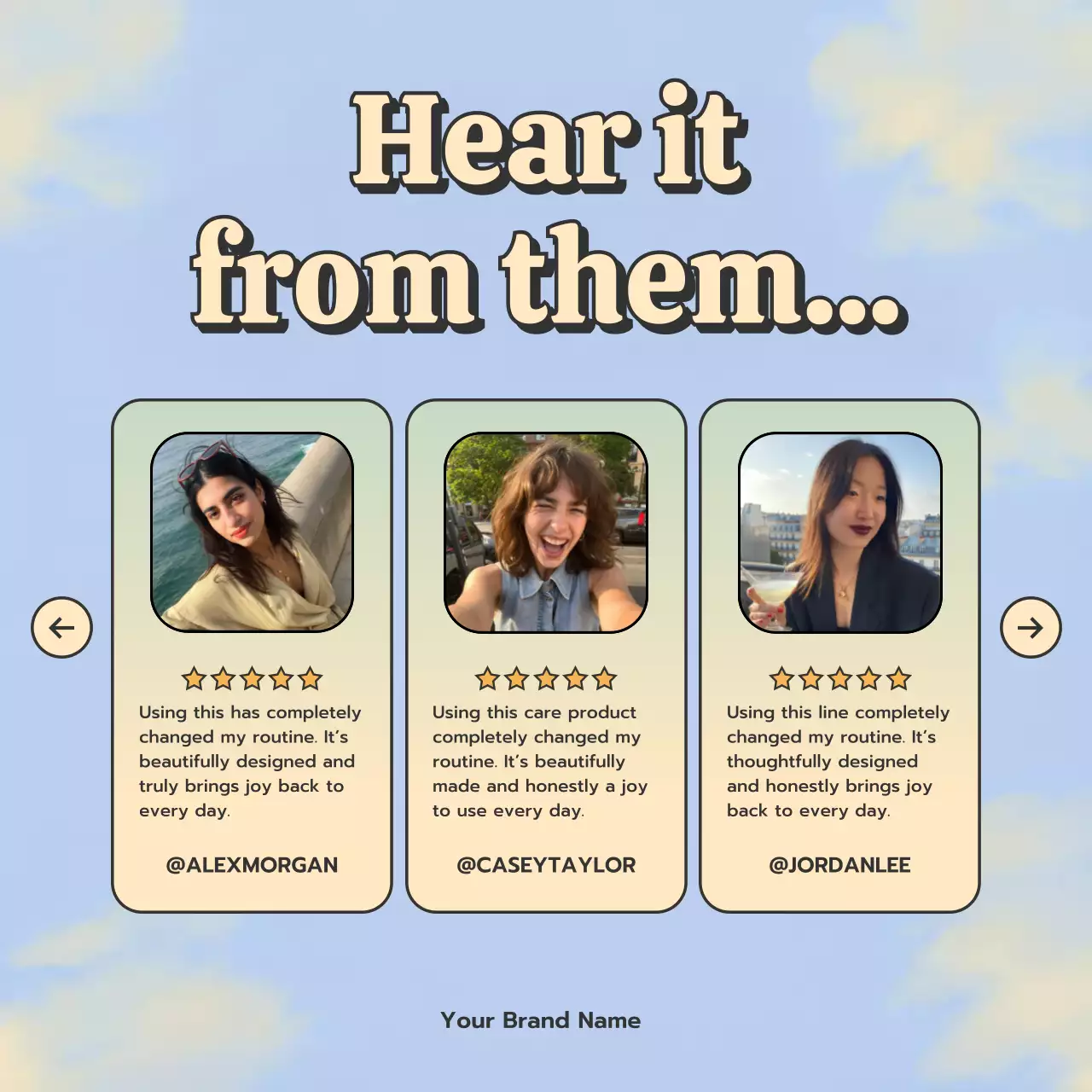 베이지 모던 제품 홍보 인스타그램 게시물