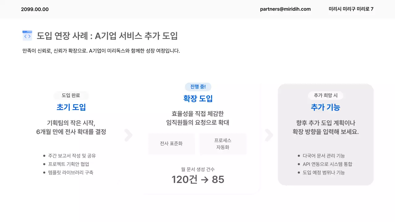 파랑 모던 보고서 설명