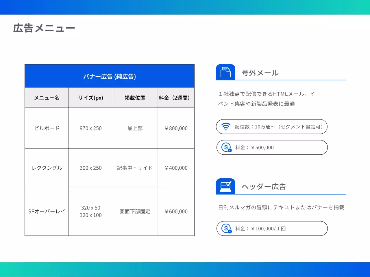 青 モダン メディア プラン