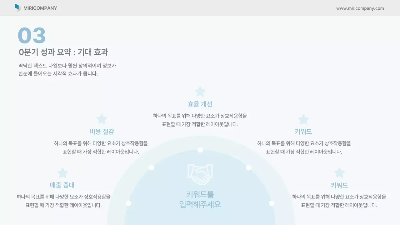 하늘색 깔끔 비즈니스 보고서