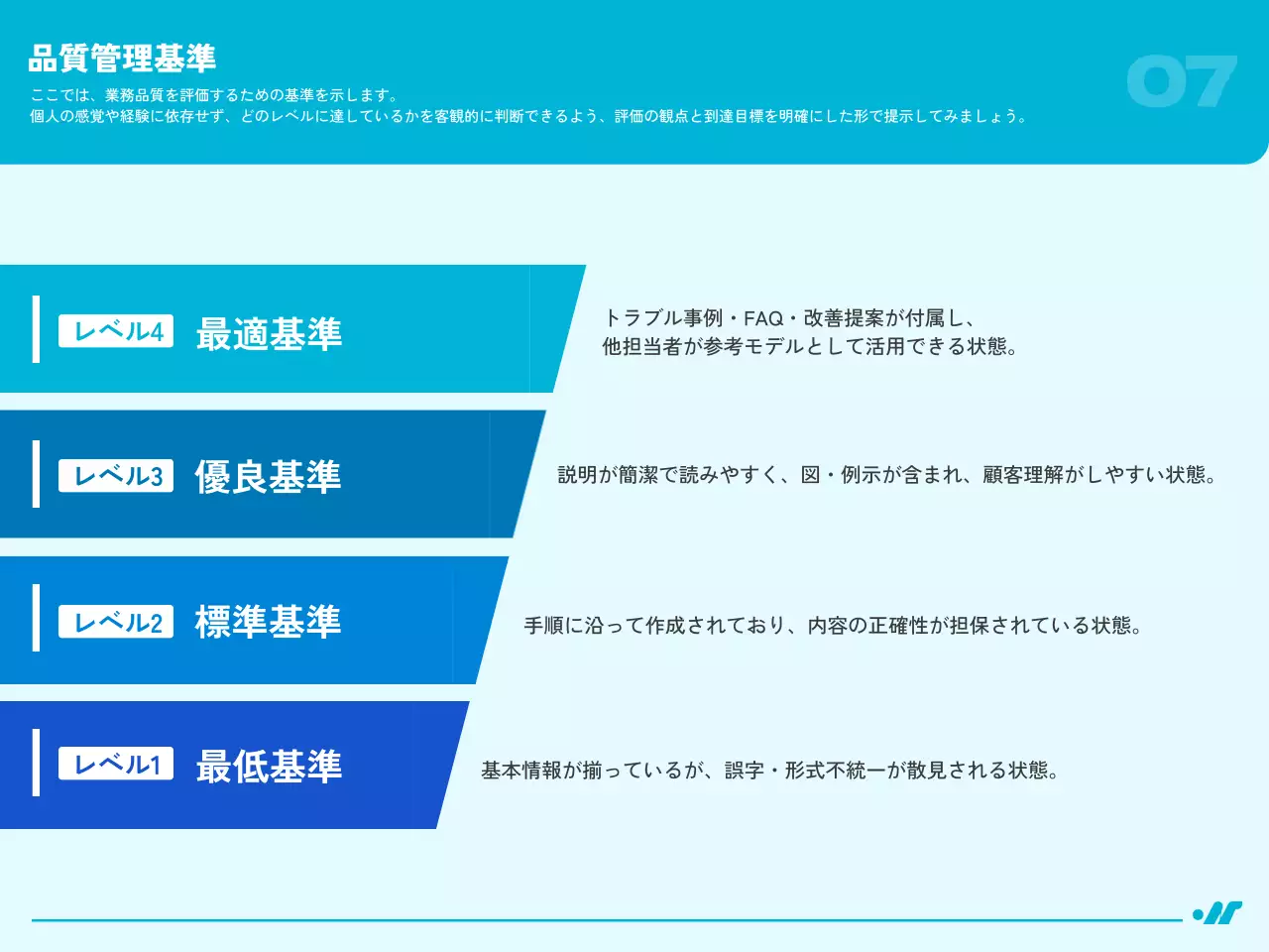 青 シンプル ビジネス ガイドライン