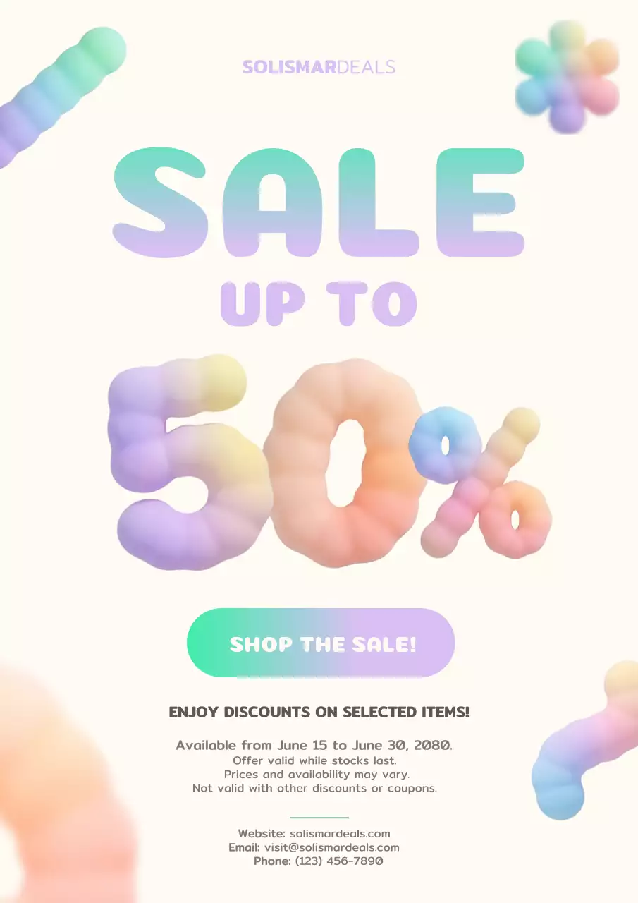 Colorful Modern Sale Promotion