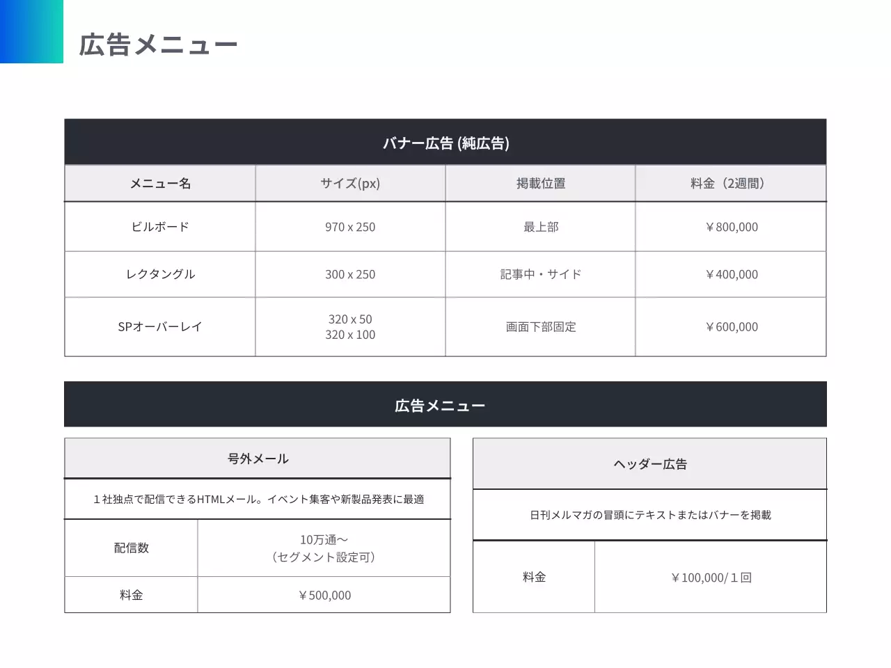 青 モダン メディア プラン