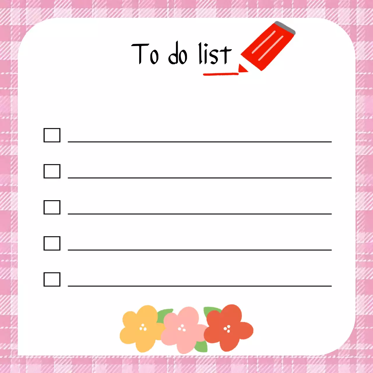 핑크 아기자기한 다꾸 프레임