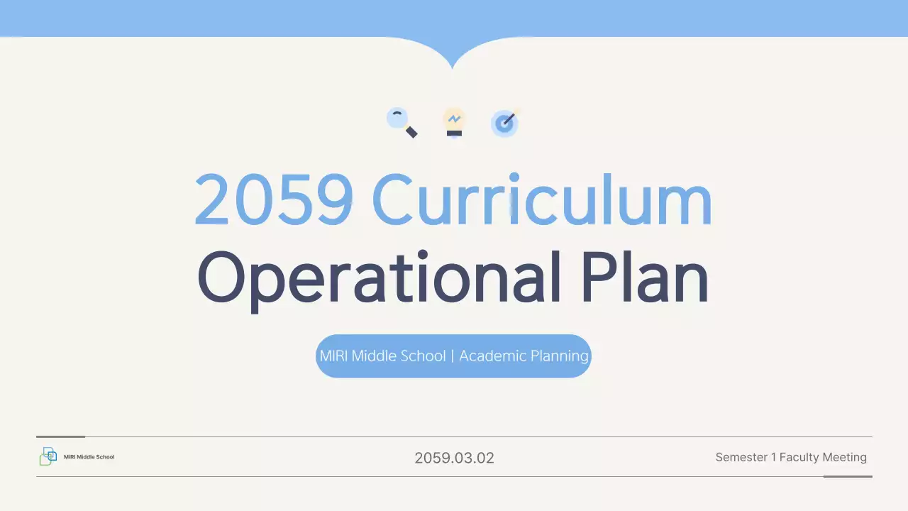 Planejamento de Educação Limpa Azul Celeste