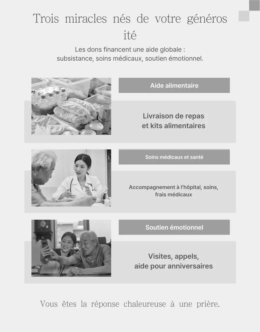 Guide de parrainage simple en noir et blanc