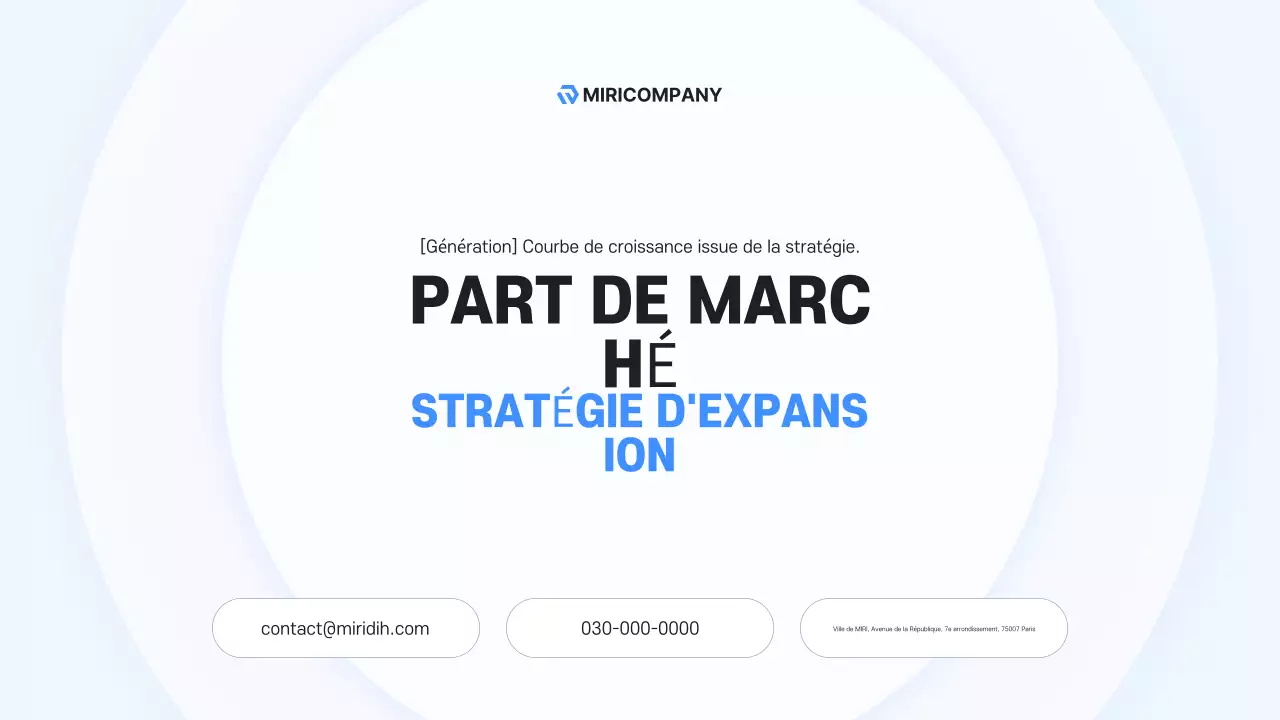 Description de l'entreprise moderne Sky Blue