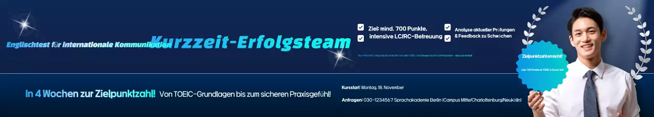 Blue Modern English Education Promotion