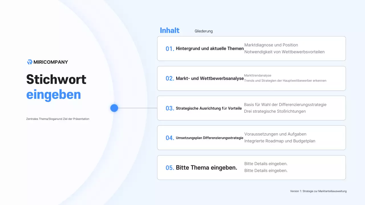 Sky Blue Modern Business Beschreibung