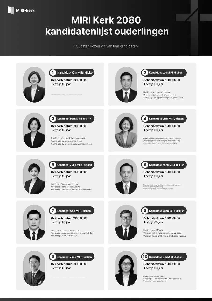 Zwart-wit basisgids voor kerkverkiezingen