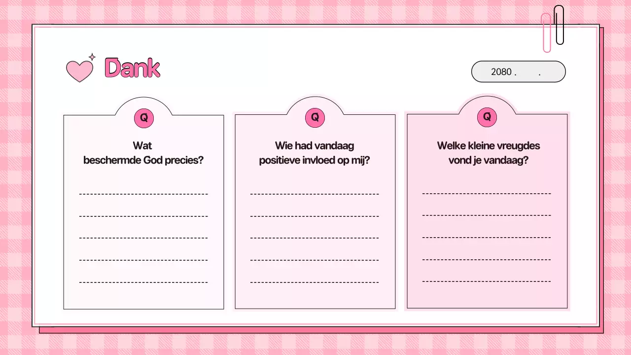 Roze Baby Geloof Dagboek