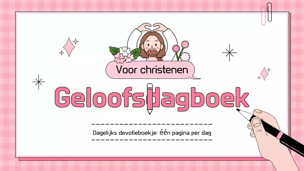 Roze Baby Geloof Dagboek