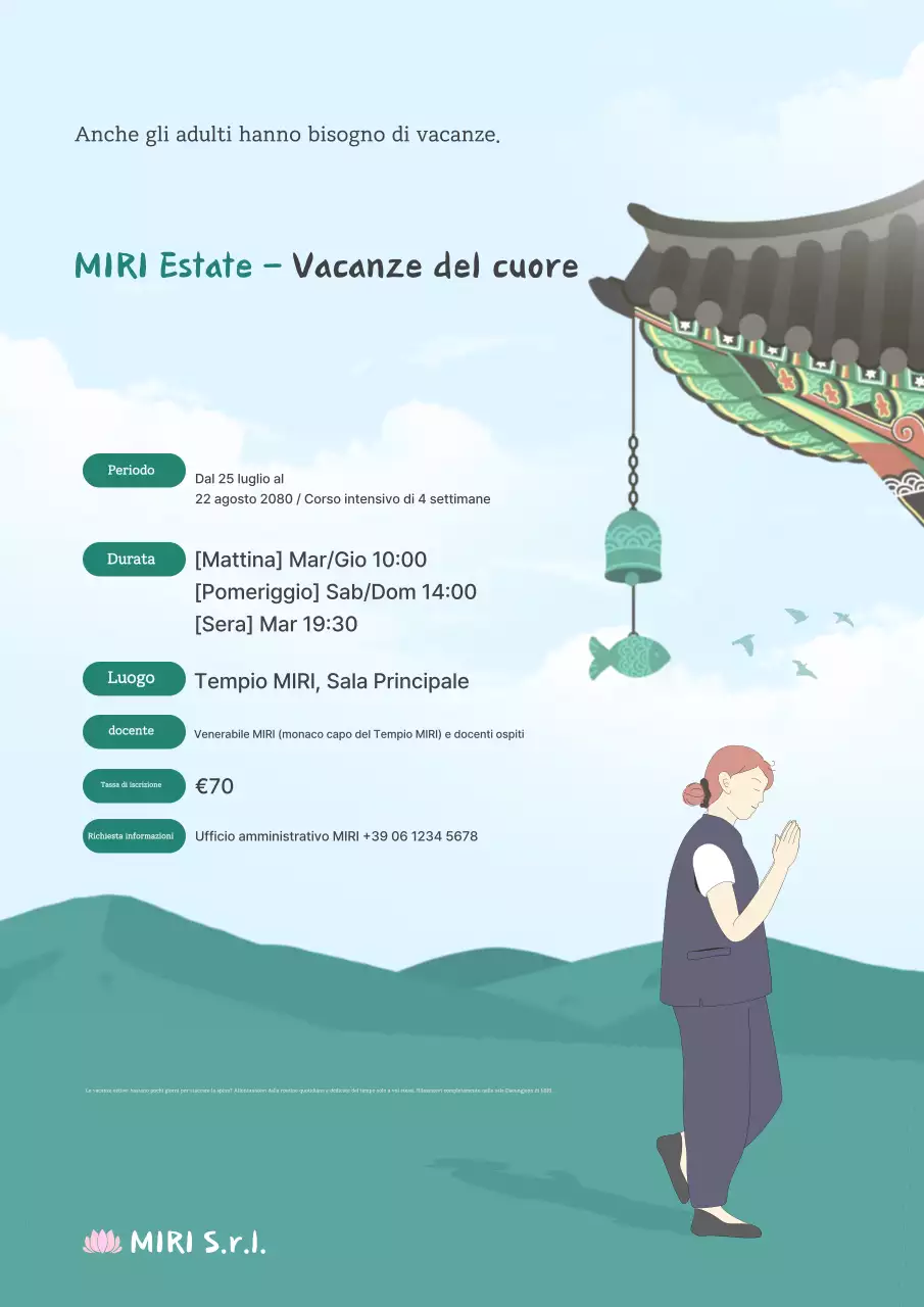 Guida al programma di vacanze Sky Blue Korean Heart