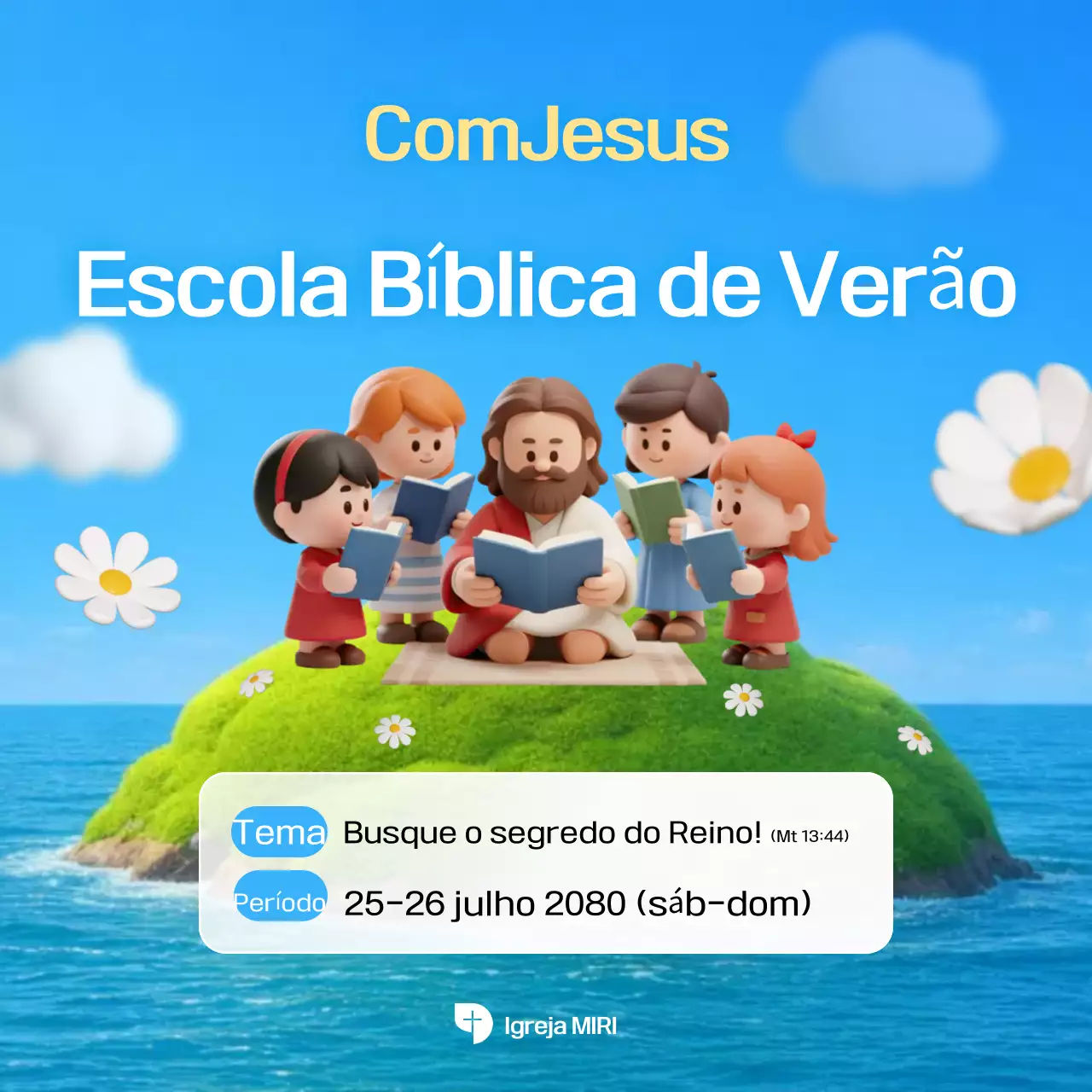 Guia Escolar de Verão Azul Celeste para Bebês