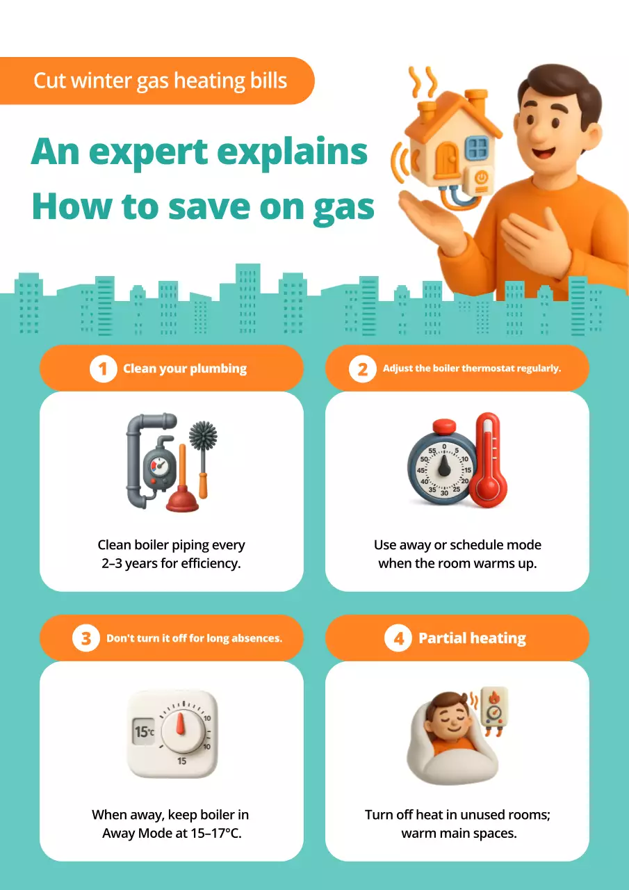 panduan pemanas modern oranye