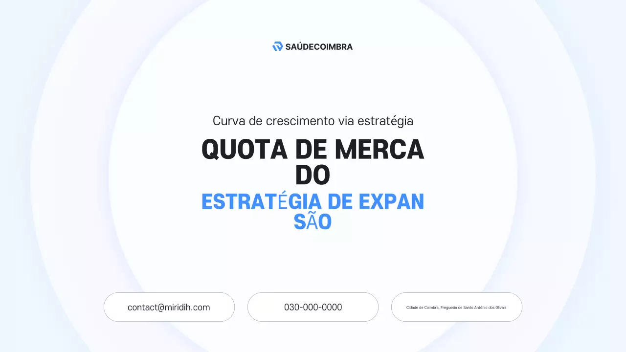 Descrição do negócio moderno Sky Blue