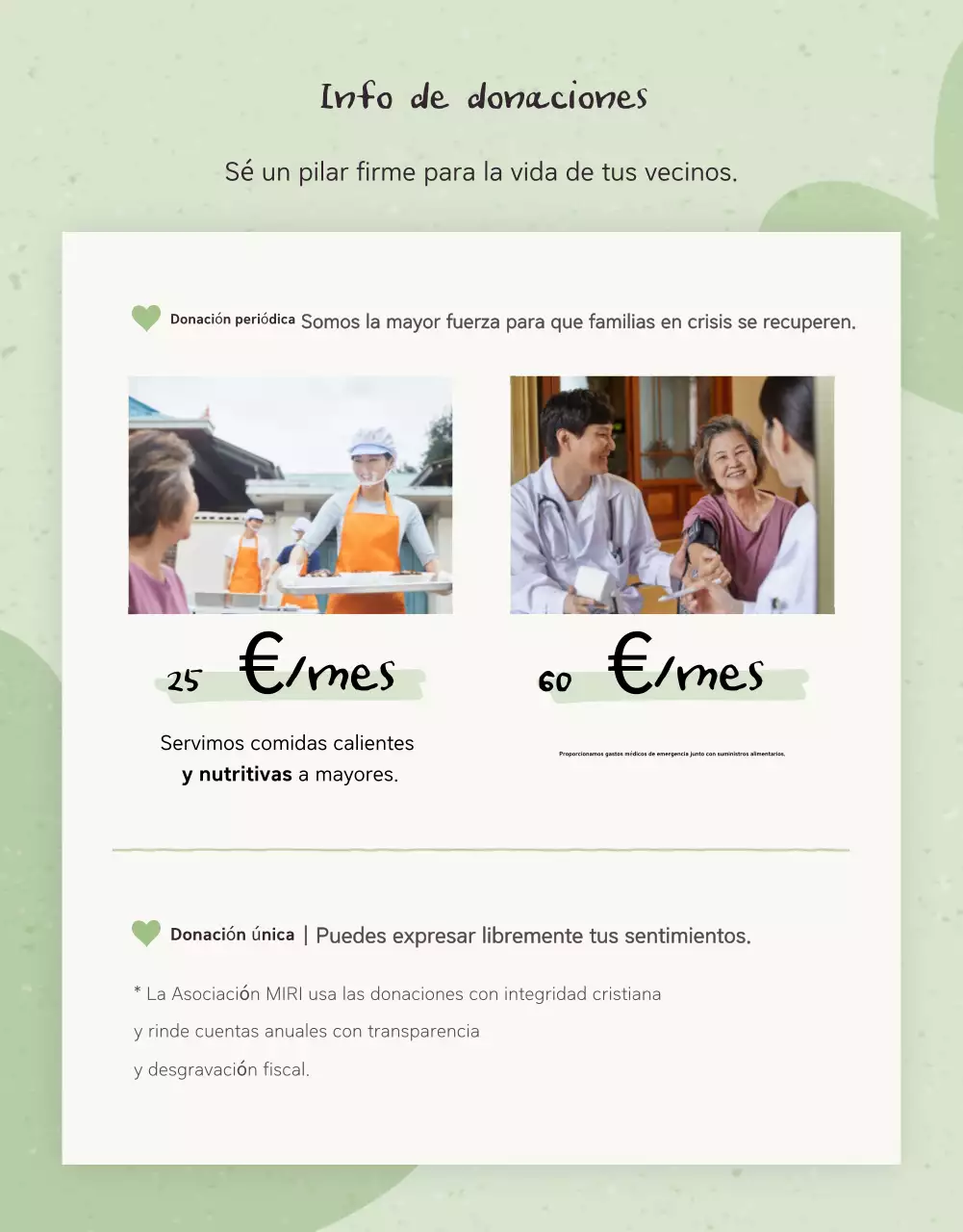 Guía cristiana verde, dulce y emotiva