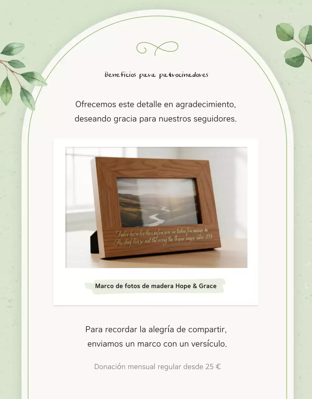 Guía cristiana verde, dulce y emotiva